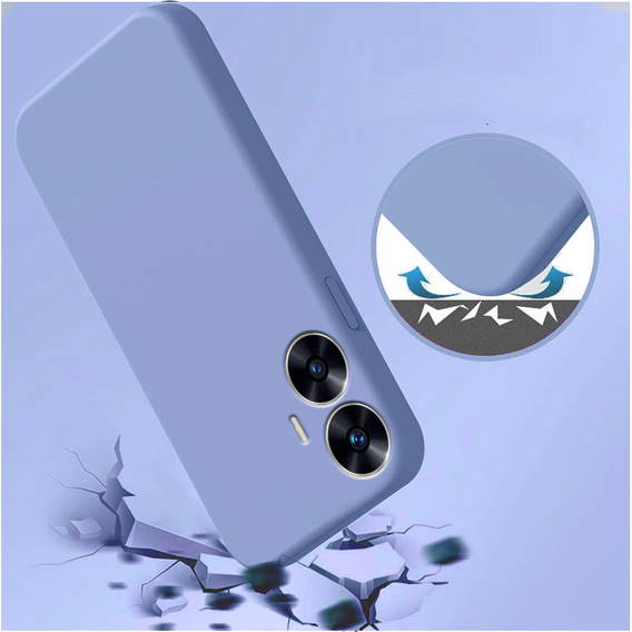 Telefontok a Realme C55, Silicone Lite, lila