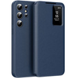 Flip tok Samsung Galaxy S22 Ultra, Smart View Wallet, kék