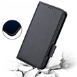 Pattintható tok a Ulefone Note 12P, Wallet Litchi Magnet, fekete