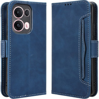 Pattintható tok a Oppo Reno 13 Pro, Card Slot, sötétkék