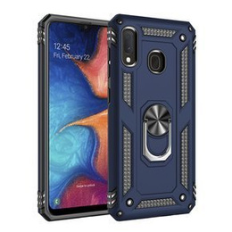 Páncélozott telefontok a Samsung Galaxy A20E, Nox Case Ring, kék