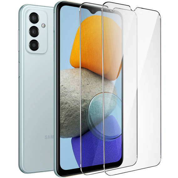 2x edzett üveg a Samsung Galaxy M23 / M13, ERBORD 9H Hard Glass a képernyőn