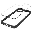 A Spigen tok iPhone 15, Ultra Hybrid, fekete + 9H edzett üveg