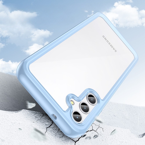 Telefontok a Samsung Galaxy A14 4G/5G, Fusion Hybrid, átlátszó / kék