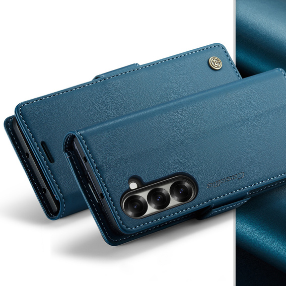 CASEME Litchi pénztárca flip tok Samsung Galaxy Z Fold7 5G számára