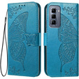 Pattintható tok a Infinix Hot 50 Pro+ 4G, Butterfly, kék