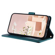 Flap tok Samsung Galaxy S20 FE, Rhombus Crossbody Leather, sötétzöld