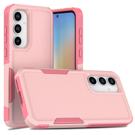 Páncélozott tok Samsung Galaxy A56 5G, Dual Shockproof, rózsaszín