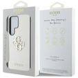GUESS Telefontok a Samsung Galaxy S25 Ultra, 4G Big Metal Logo, bézs színű