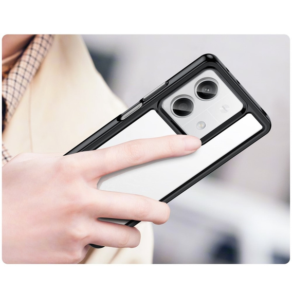 Telefontok a Xiaomi Redmi Note 13 5G, Fusion Hybrid, átlátszó / fekete