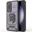 Telefontok a Samsung Galaxy S24, KickStand Camera Lens, lila