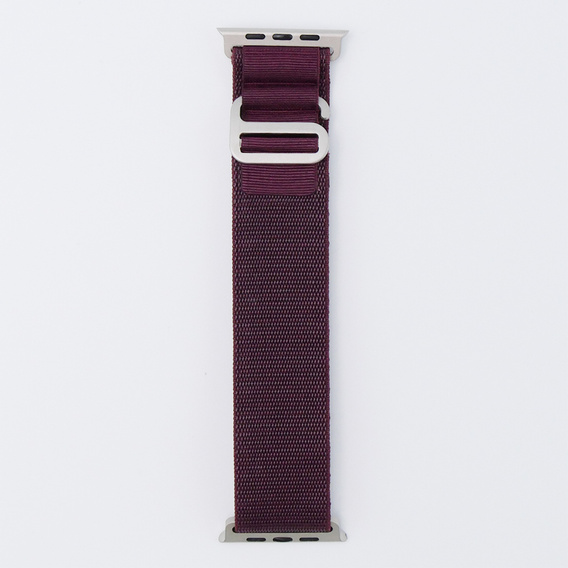 Nylon szíj Apple Watch 1/2/3/4/4/5/6/7/8/SE/ULTRA 42/44/45/45/49mm, bordó
