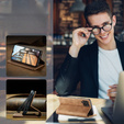 CASEME tok Samsung Galaxy M33 5G, Leather Wallet Case, barna