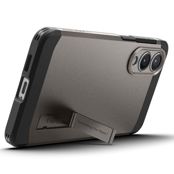 Spigen tok Samsung Galaxy A36 5G készülékhez, Tough Armor Mag Mag MagSafe, fekete + 9H edzett üveg