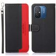 Pattintható tok a Xiaomi Redmi 12C, KHAZNEH RFID, fekete / piros