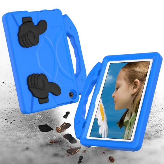Gyermek tok Lenovo Tab M10 10.1 Gen 3 TB-328FU/TB-328XU, gyermek tok fogantyúval, kék