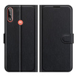 Pattintható tok a Motorola Moto E7 Power / E7i Power, Wallet Litchi Texture, fekete