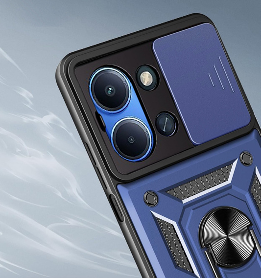 Páncélozott tok Xiaomi Redmi 15C 4G/LTE, CamShield Slide, kék