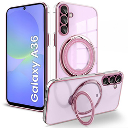 Mágneses tok Samsung Galaxy A36 5G készülékhez, MagSafe, rózsaszín