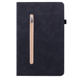 Tok Samsung Galaxy Tab A7 Lite, Wallet Pen Slot, fekete