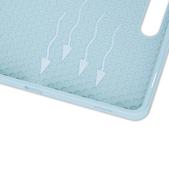 Tok Samsung Galaxy Tab S10 FE+ Plus, Smartcase tolltartóval, kék