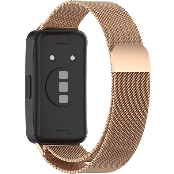 Bransoleta Milanese do Huawei Band 8, Różowa rose gold