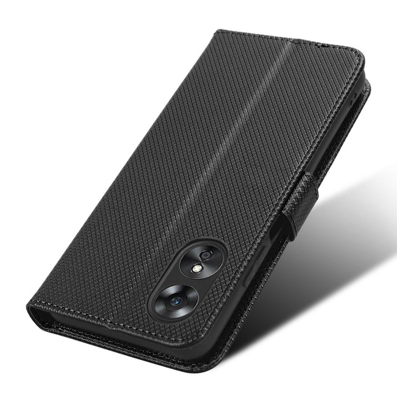Pattintható tok a Oppo A17, Smart Magnet, fekete