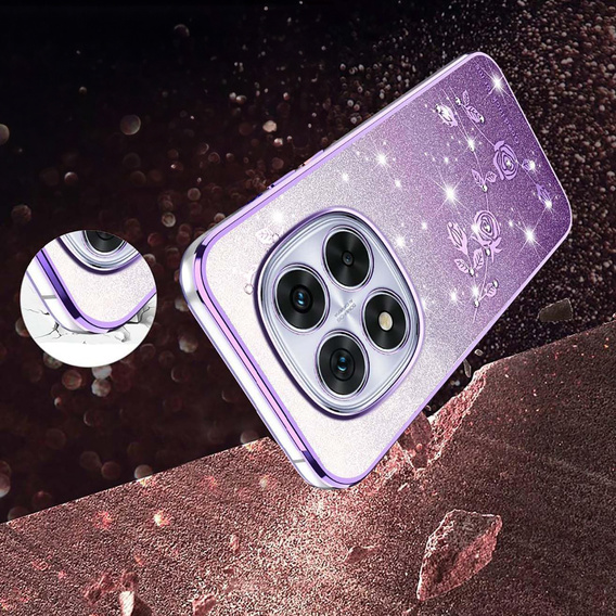 Glitter Flower tok a Xiaomi Redmi Note 15 Pro Plus 5G / Poco M8 Pro 5G készülékhez