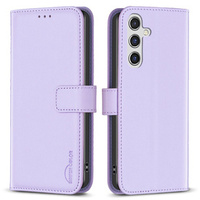 Pattintható tok a Samsung Galaxy A55 5G,BINFEN Wallet, lila