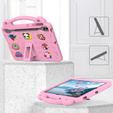 Gyermek tok Samsung Galaxy Tab S10+ Plus, Cute Patterns, állvánnyal, rózsaszín
