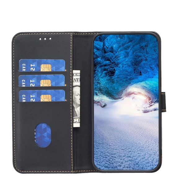 Pattintható tok a Xiaomi Redmi Note 13 Pro 5G, BINFEN Wallet, fekete