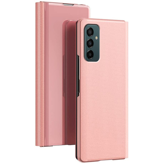 Telefontok a Samsung Galaxy M23 5G / M13, Clear View, rózsaszín rose gold