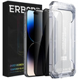 2x edzett adatvédelmi üveg az iPhone 14 Pro Max-hoz, ERBORD 9H Easy App Anti-Peep