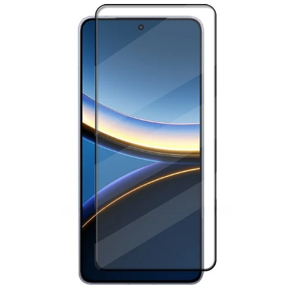 3D edzett üveg Xiaomi Poco F7 Pro készülékhez, fekete keret