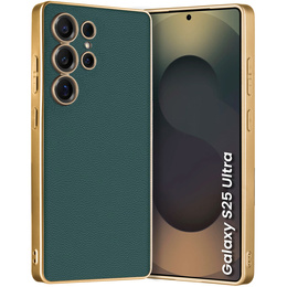 Telefontok a Samsung Galaxy S25 Ultra, GKK Leather, zöld