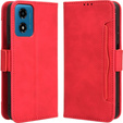 Pattintható tok a Motorola Moto E14, Card Slot, piros