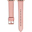 Bőrszíj Apple Watch 1/2/3/4/4/5/6/7/8/SE/Ultra 42/44/45/49mm, rózsaszín