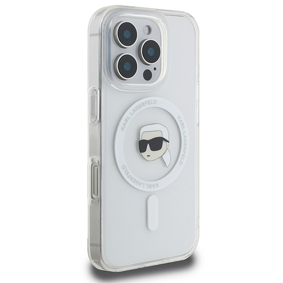 Karl Lagerfeld IML fém Karl Head MagSafe tok iPhone 16 Pro Max készülékhez