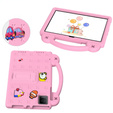 Gyermek tok T Tablet 5G, Cute Patterns, állvánnyal, rózsaszín