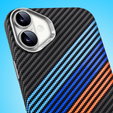 Tok iPhone 16 Plus, Carbon Fiber MagSafe, sötétkék