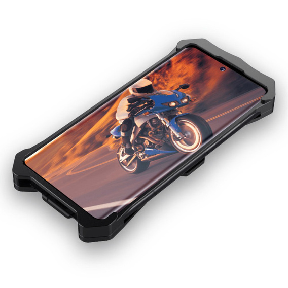 Páncélozott tok Oppo Reno 10 Pro, Aluminum Alloy, fekete