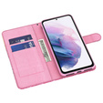 Pattintható tok a Samsung Galaxy A14 4G/5G, Wallet, tree, fehér