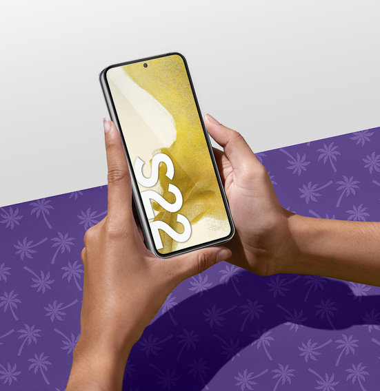 Shy Palm Privacy edzett üveg Samsung Galaxy S22-hez