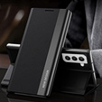Pattintható tok a Samsung Galaxy S22 5G, Side Magnetic, fekete