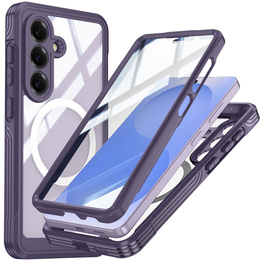 Üveges, ütésálló tok MagSafe-hez, Samsung Galaxy S26 Plus készülékhez, lila színű