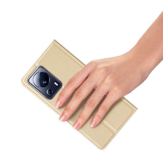 Dux Ducis Telefontok a Xiaomi 13 Lite, Skinpro, arany