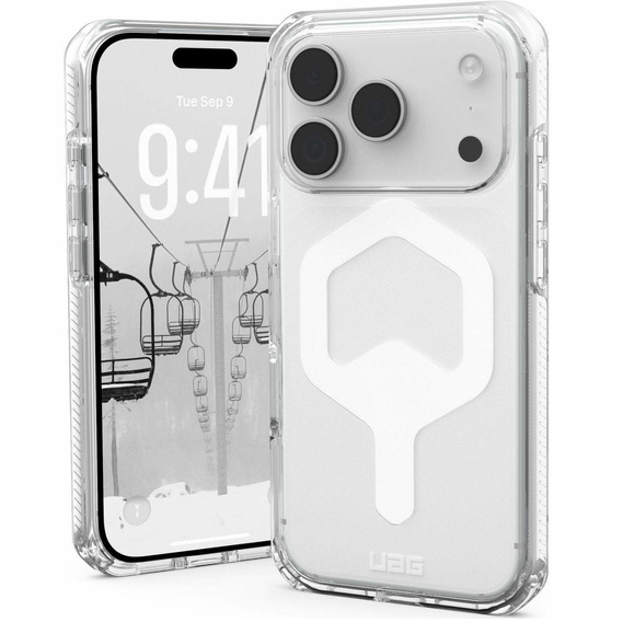 Urban Armor Gear tok iPhone 17 Pro Max készülékhez, Plyo MagSafe, jég/fehér