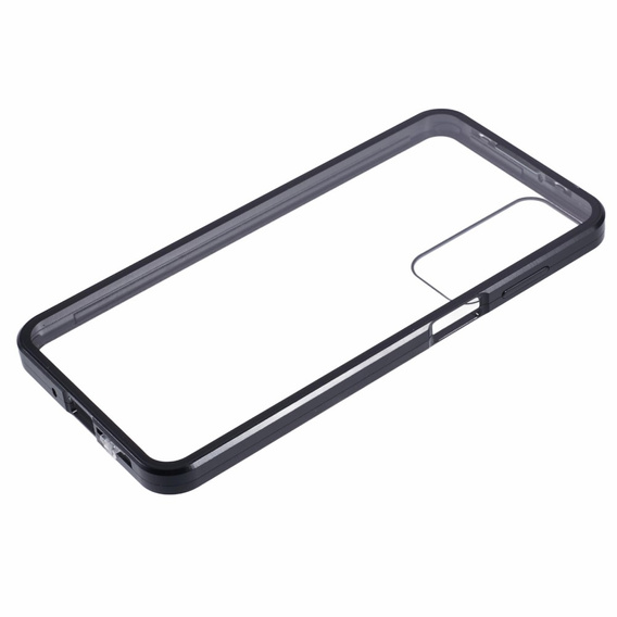 Tok Samsung Galaxy A16, Magnetic Dual Glass, fekete