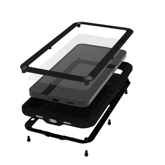 Páncélozott tok edzett üveggel Samsung Galaxy S25 FE készülékhez