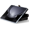 Tok CASEME Samsung Galaxy Z Fold6 5G, RFID Leather Wallet, vállpánttal, fekete